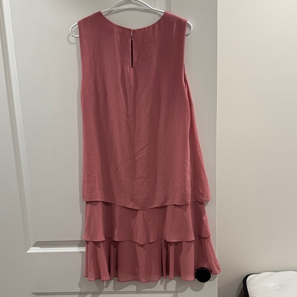 Ralph Lauren Sleeveless Layered Mini Dress Rose Pink NWT - Picture 5 of 6